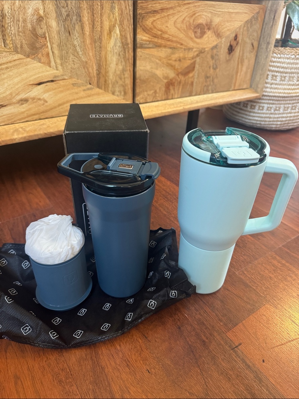 Brumate Blue and Light Blue Insulated Travel Mug Set